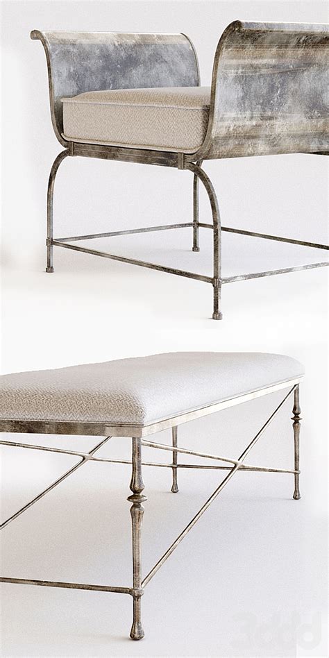 sutton house metal bench bernhardt|Bernhardt Sutton House Metal Bench in Silver 367.